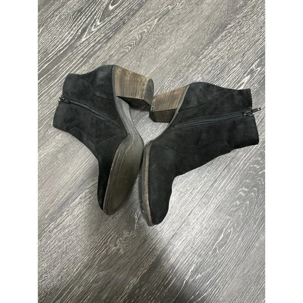 Paul Green‎ Obermat Etch Leder Booties Black Size US 8.5